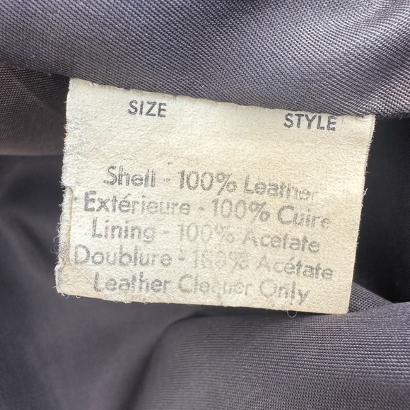 Vintage Black Sheep 100% leather pants - size 28 - Picture 5 of 7